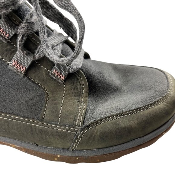 Chaco Women's Gray Barbary Waterproof Leather Upper Ankle Bootie Lug Sole Size 8 - Picture 11 of 16